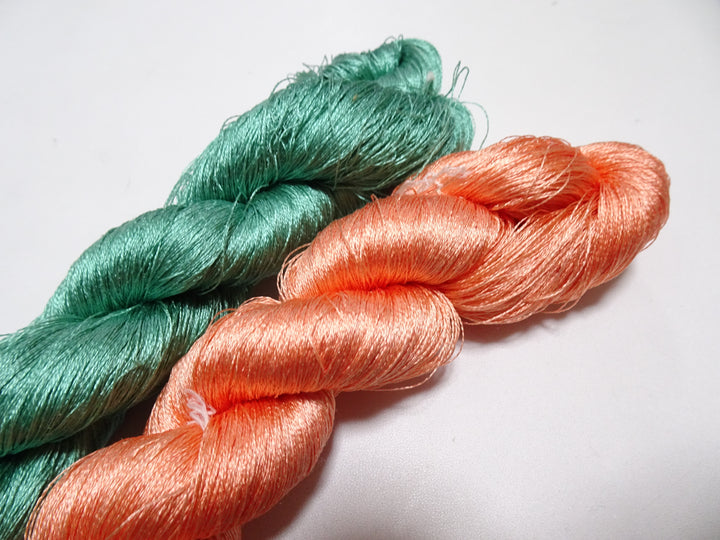Japanese Vintage Twisted Silk Thread 2sets Embroidery 17377