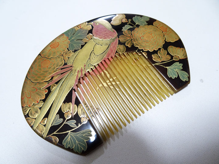Japanese Vintage  Resin Comb Makie 15144