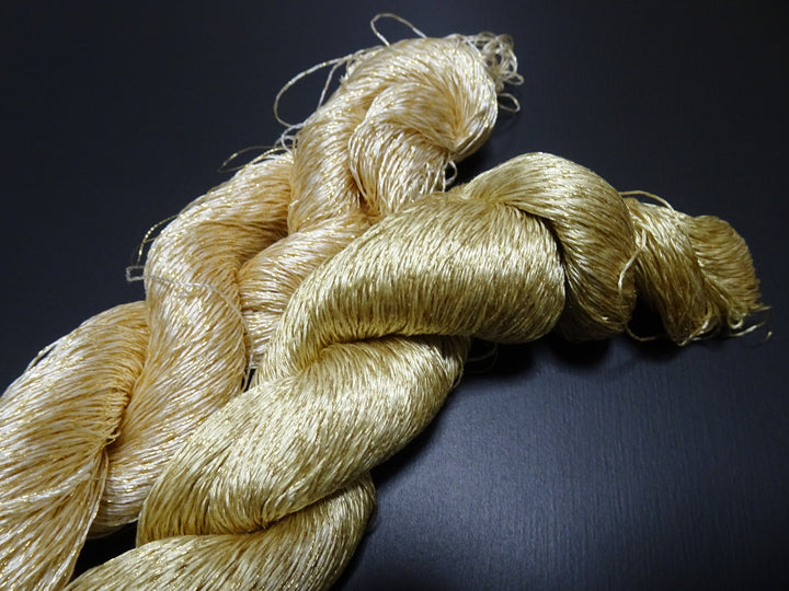 Japanese Vintage High Class Rare Silk Thread 2sets Mixture of Gold embroidery 17848