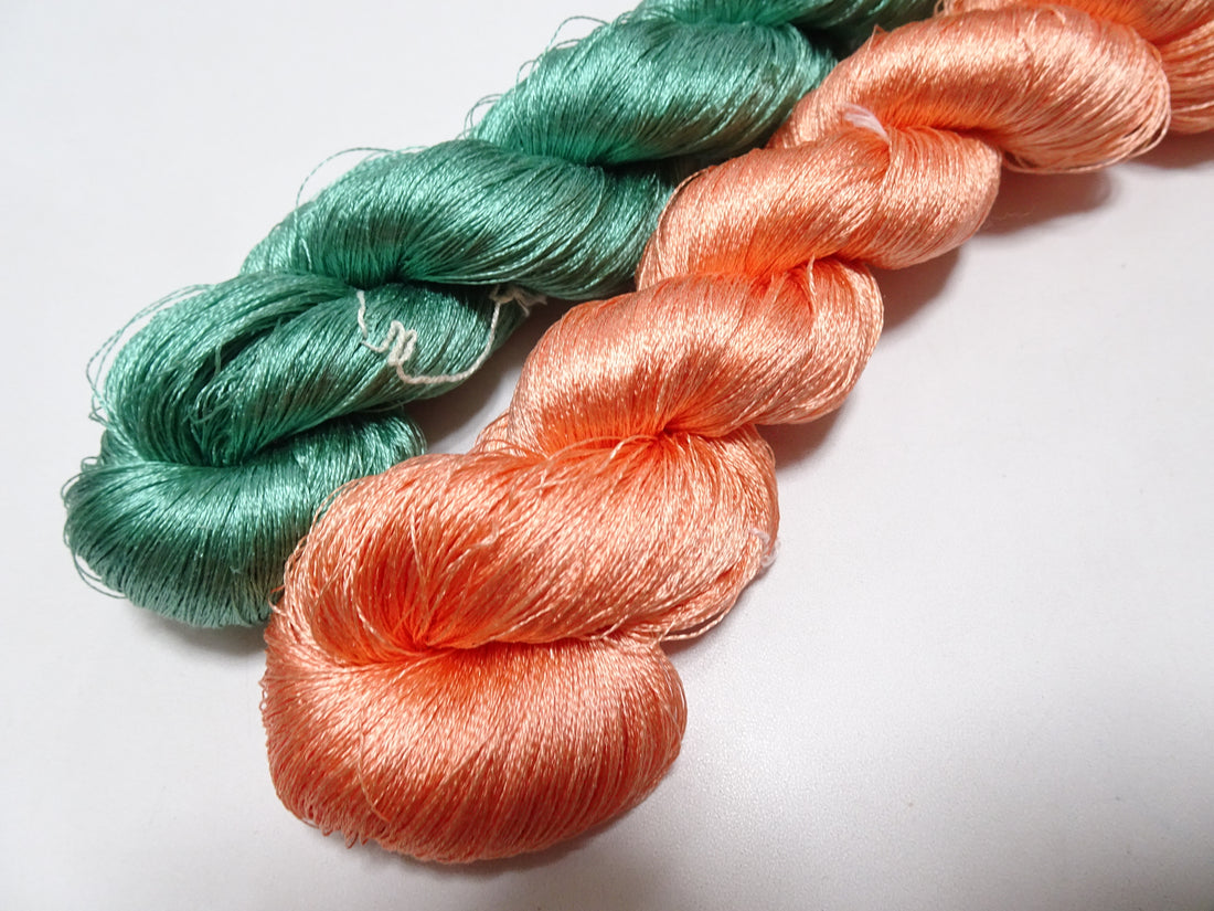 Japanese Vintage Twisted Silk Thread 2sets Embroidery 17377