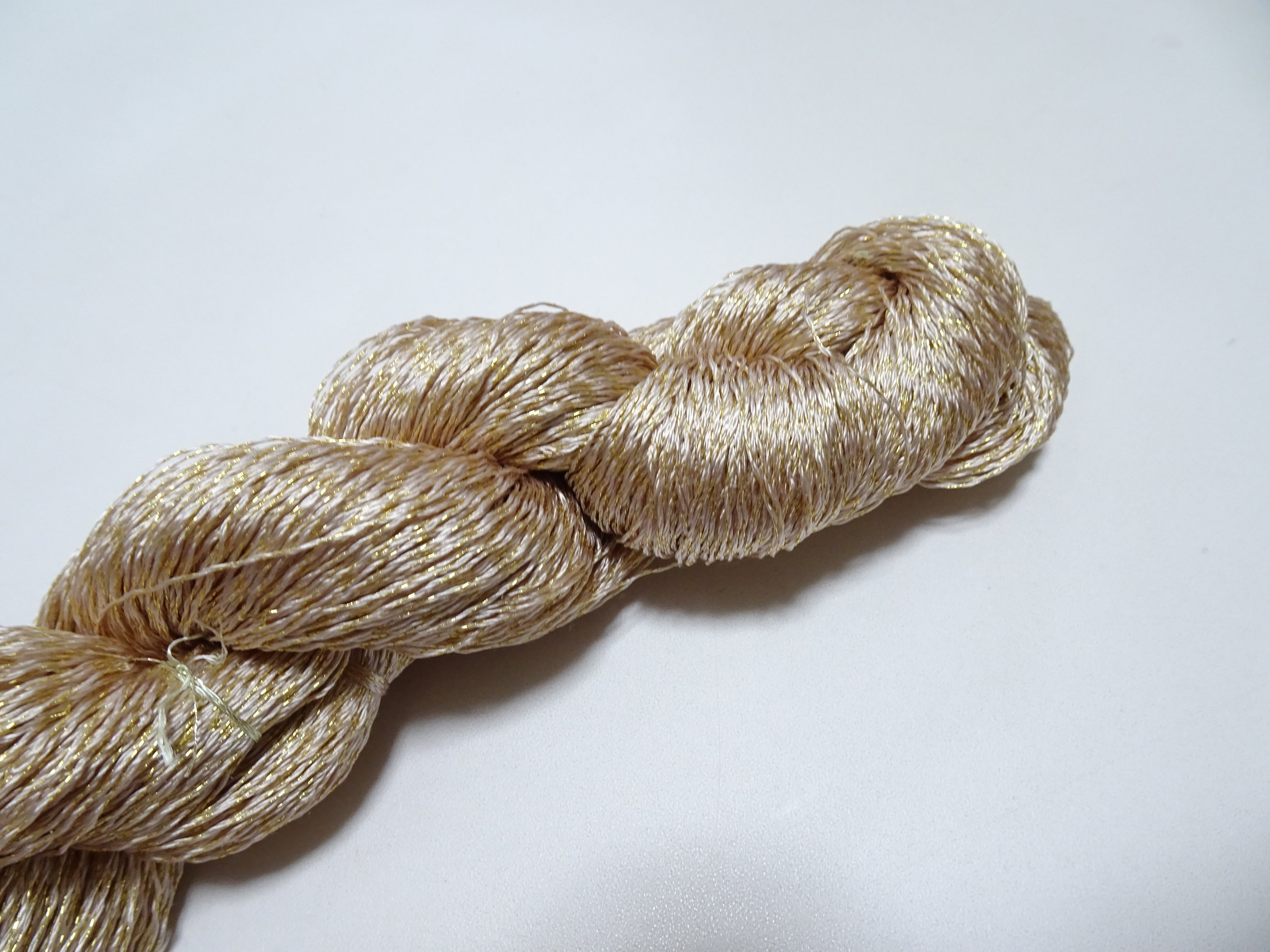 Japanese Vintage High Class Rare Silk Thread Mixture of Gold embroidery 14641