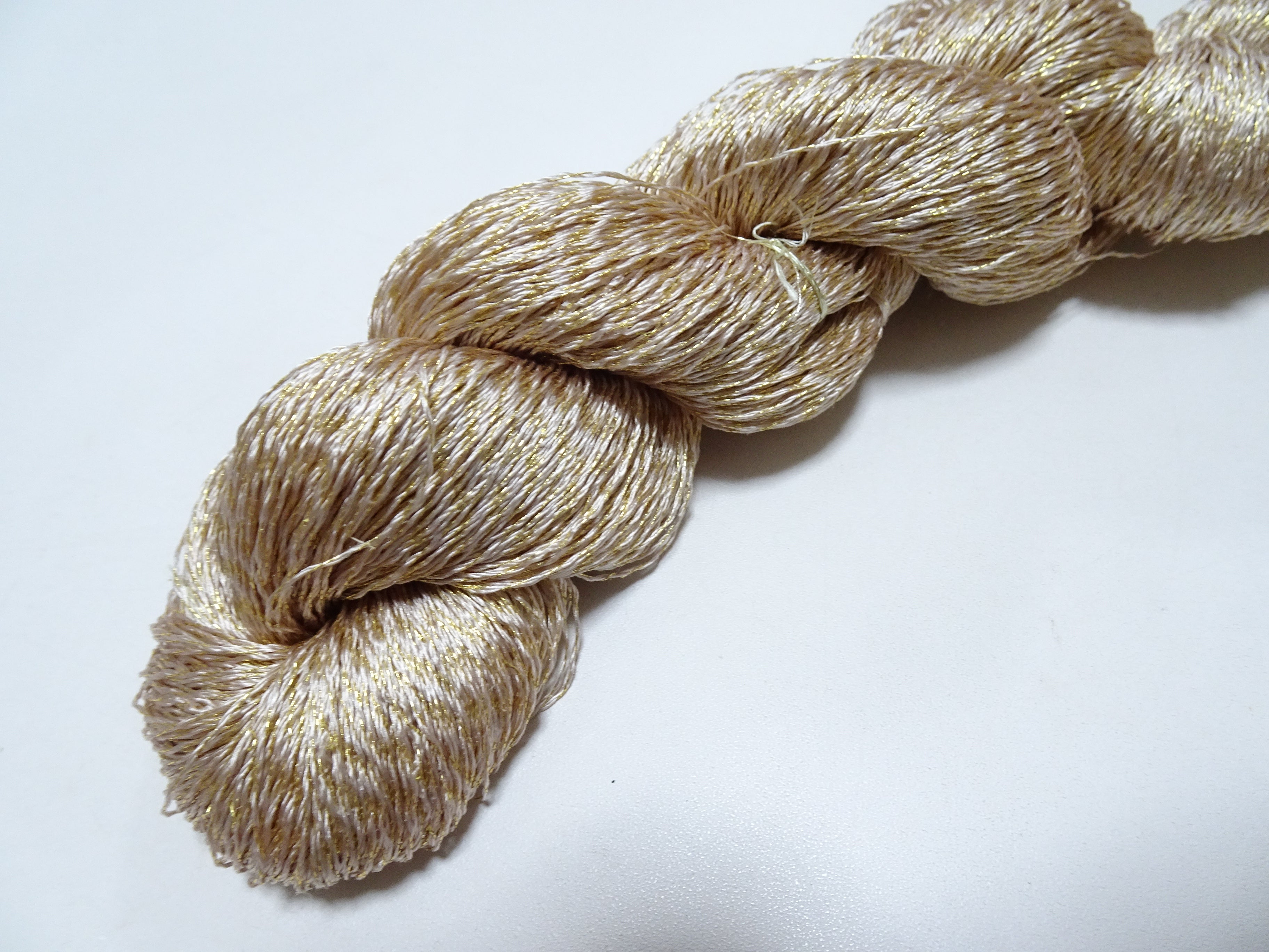 Japanese Vintage High Class Rare Silk Thread Mixture of Gold embroidery 14641