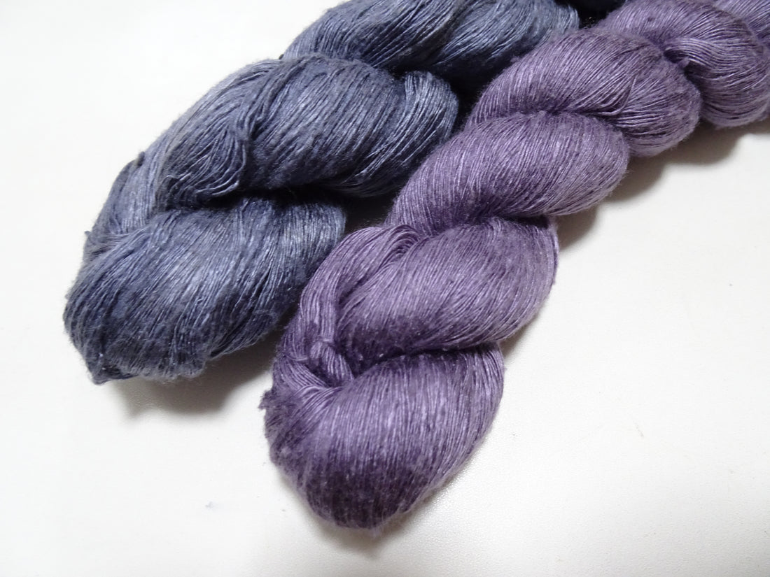 Japanese Vintage Mawata Tsumugi Fine Quality Silk Thread 2sets embroidery & Weave 17058