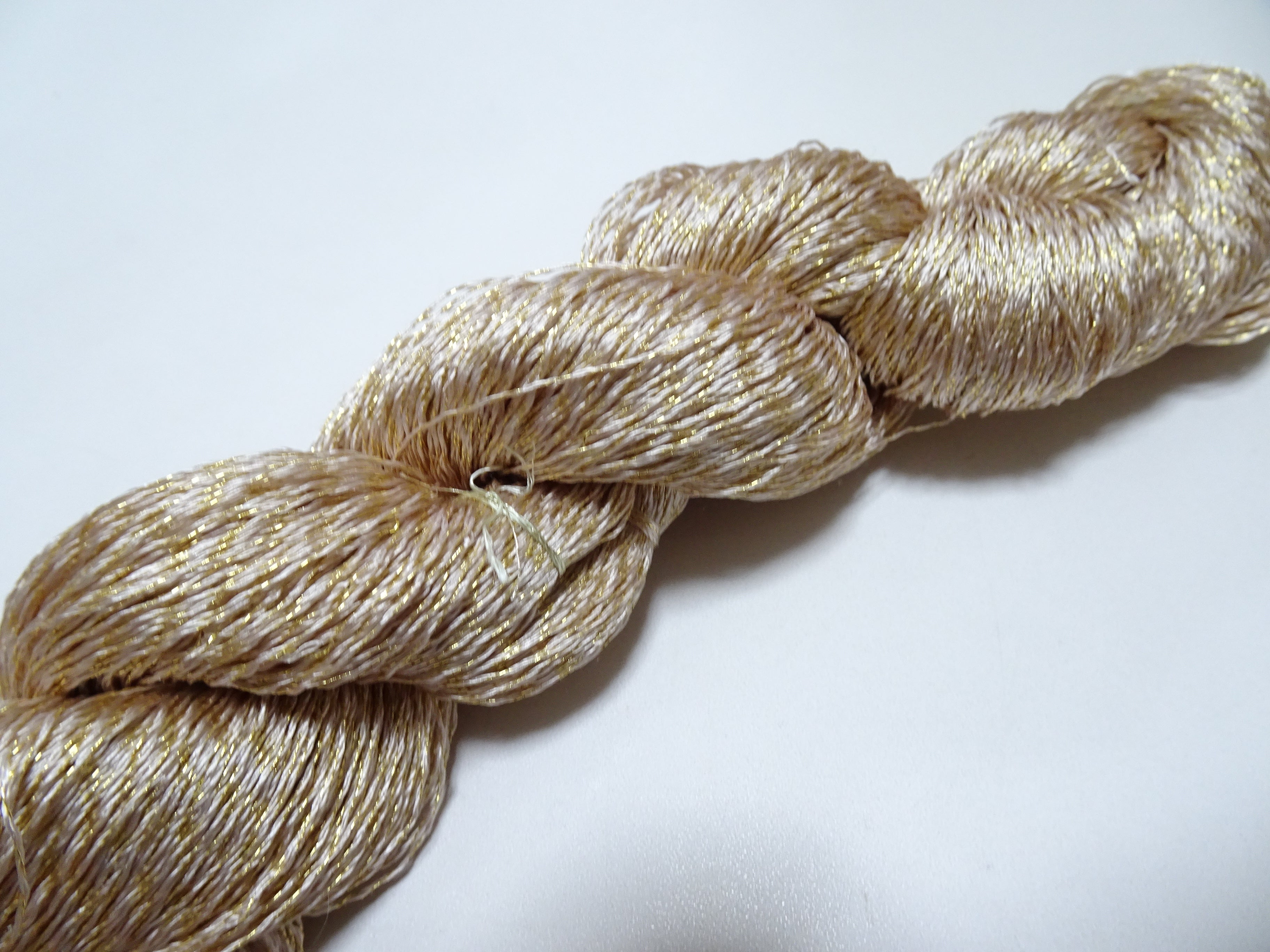 Japanese Vintage High Class Rare Silk Thread Mixture of Gold embroidery 14641