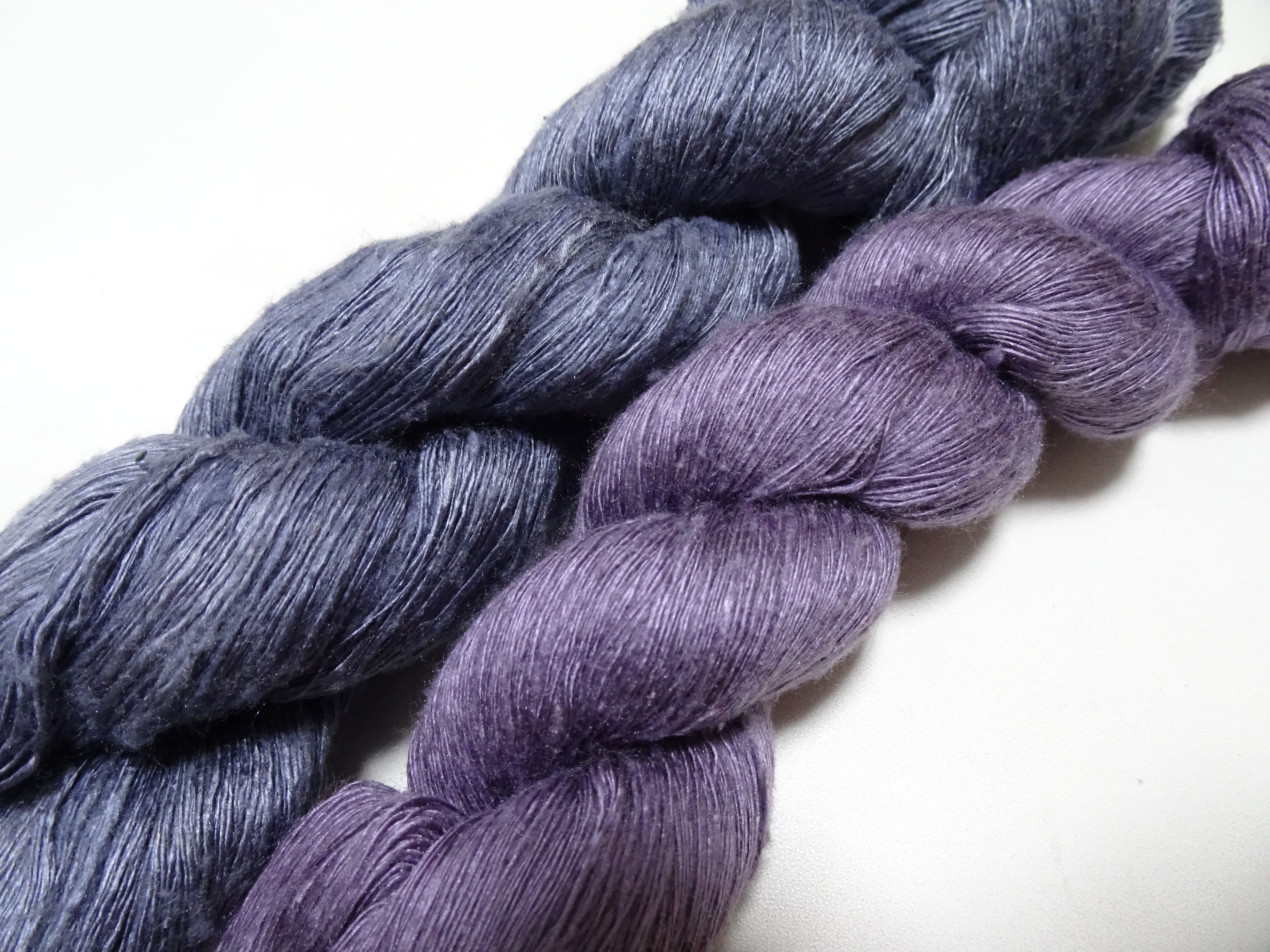 Japanese Vintage Mawata Tsumugi Fine Quality Silk Thread 2sets embroidery & Weave 17058