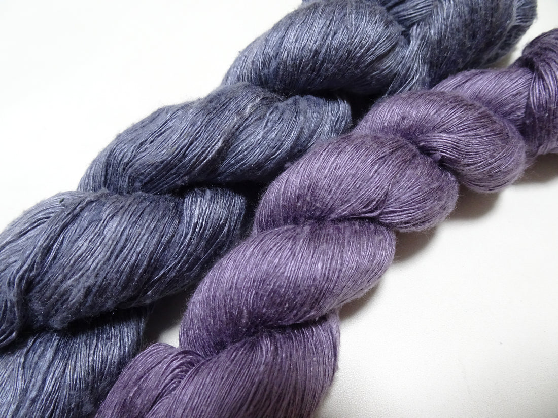 Japanese Vintage Mawata Tsumugi Fine Quality Silk Thread 2sets embroidery & Weave 17058