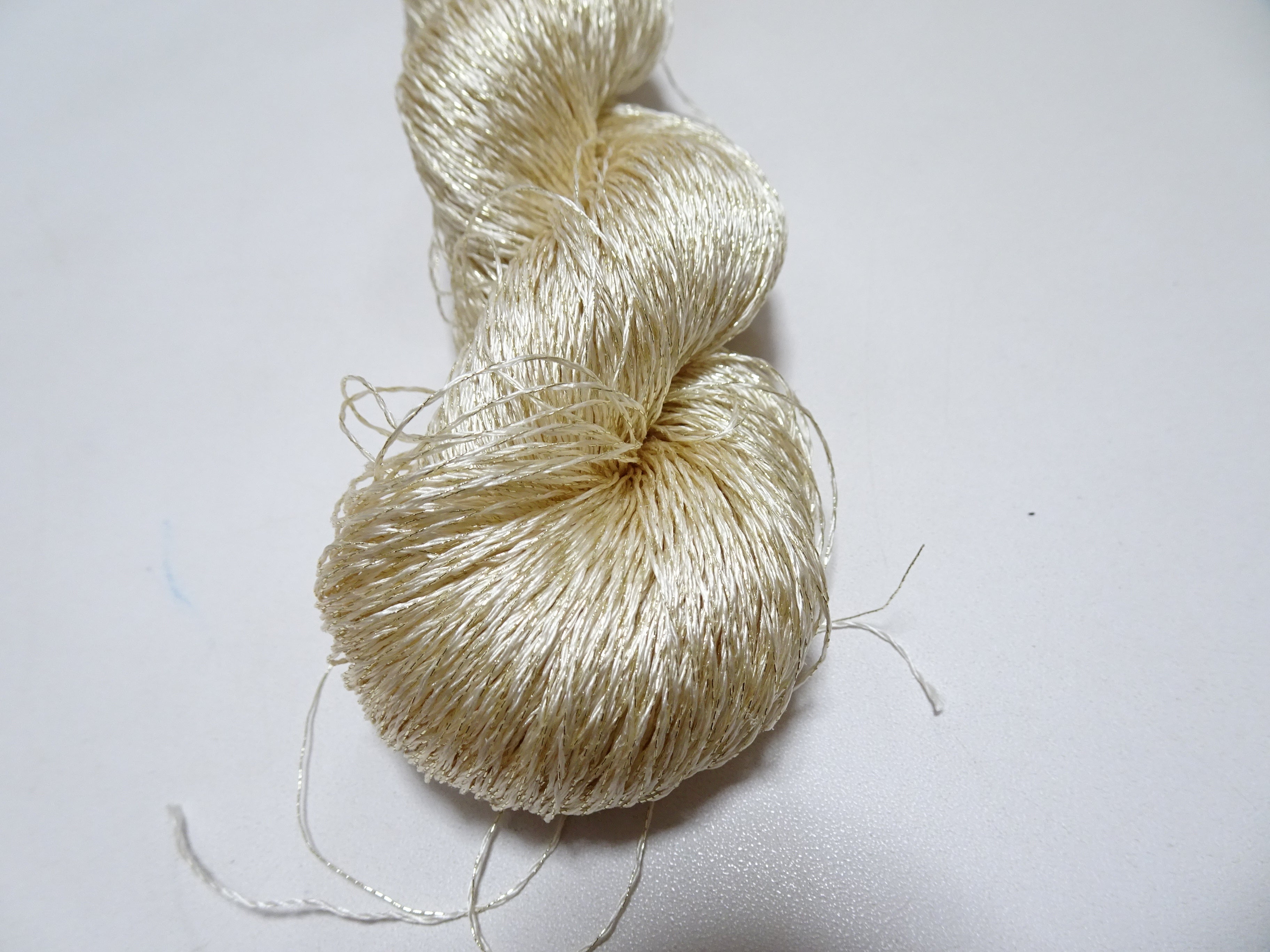 Japanese Vintage High Class Rare Silk Thread Mixture of Gold embroidery 14642