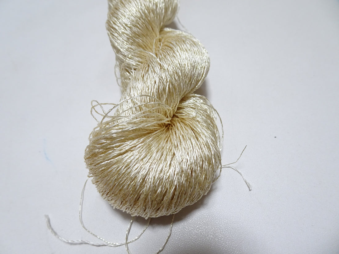 Japanese Vintage High Class Rare Silk Thread Mixture of Gold embroidery 14642