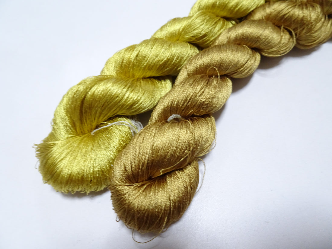 Japanese Vintage Twisted Silk Thread 2sets Embroidery 17380