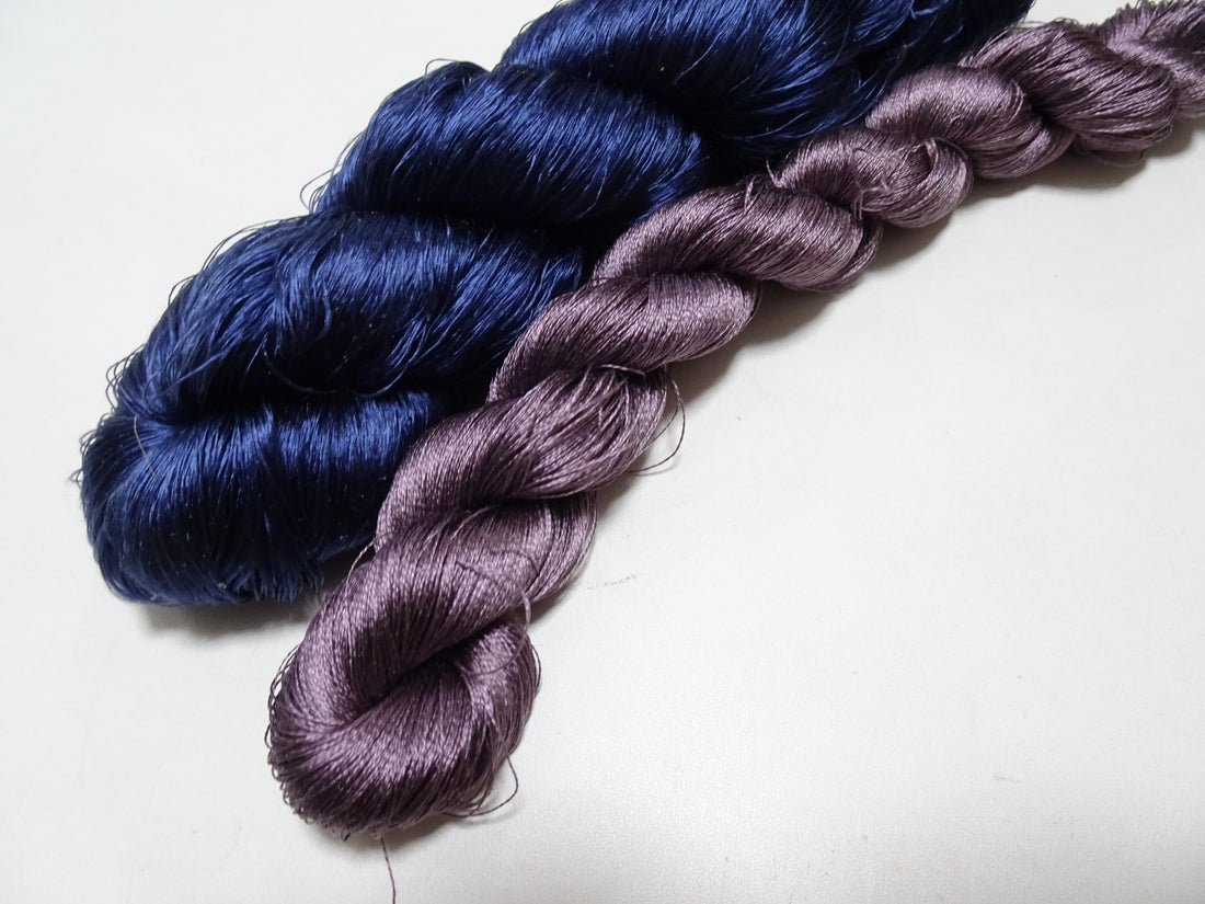 Japanese Vintage Twisted Silk Thread 2sets Embroidery 17237