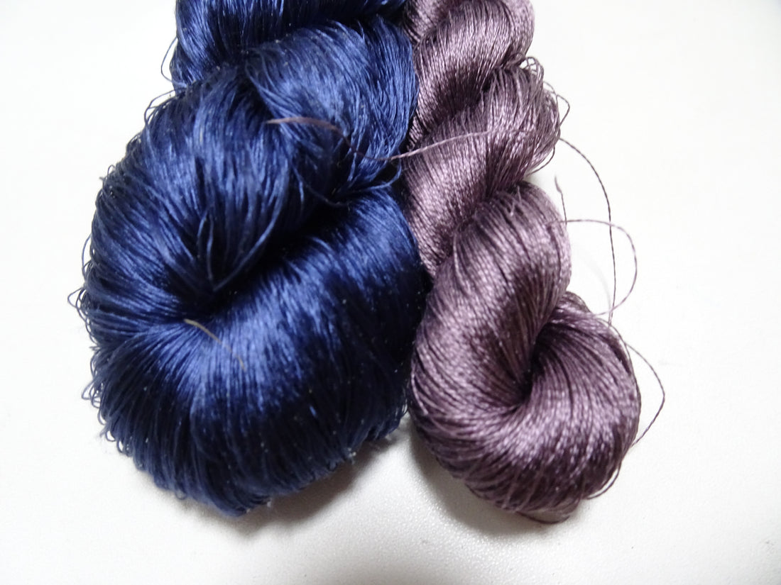 Japanese Vintage Twisted Silk Thread 2sets Embroidery 17237