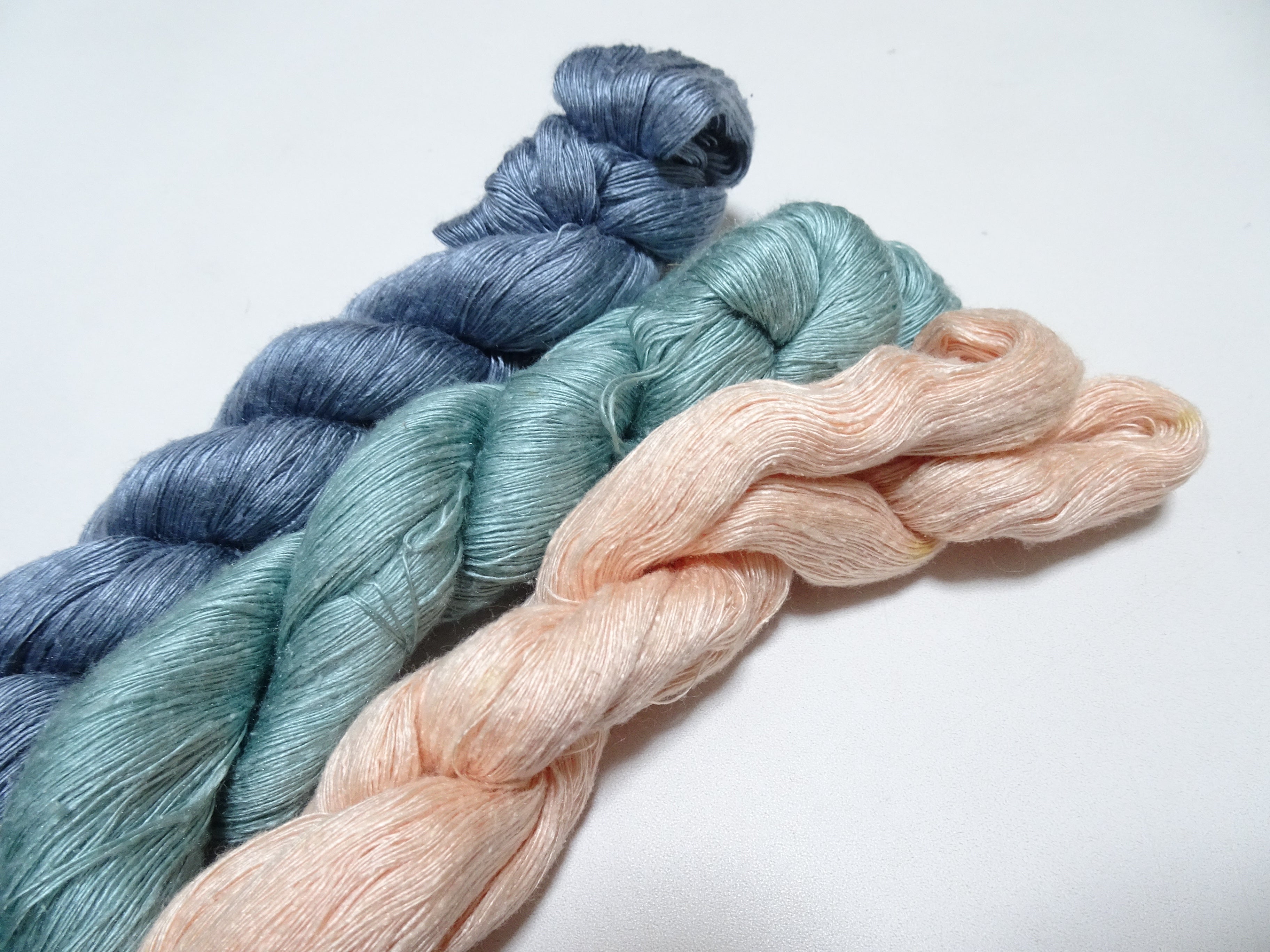 Japanese Vintage Mawata Tsumugi Fine Quality Silk Thread 3sets embroidery & Weave 17062
