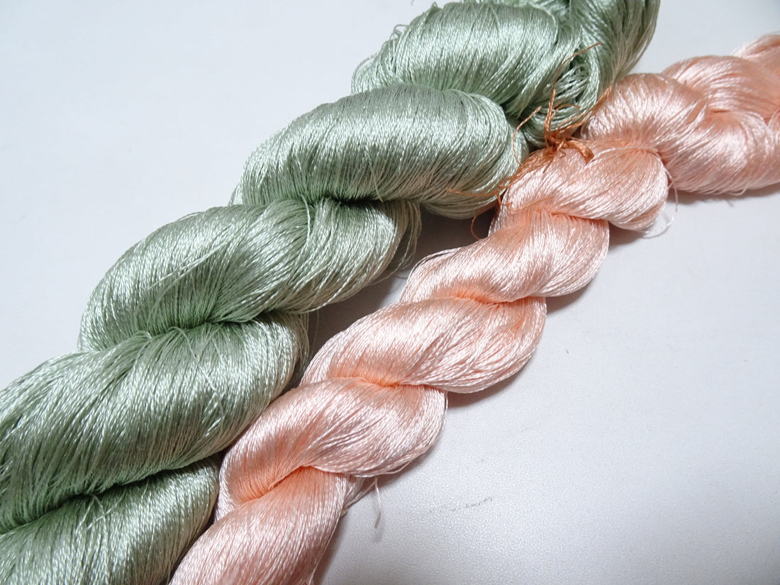 Japanese Vintage Twisted Silk Thread 2sets Embroidery 17238