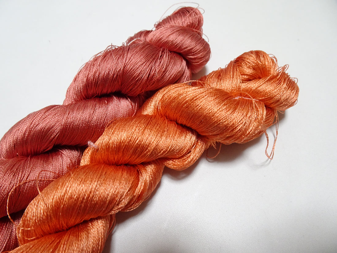 Japanese Vintage Twisted Silk Thread 2sets Embroidery 17382