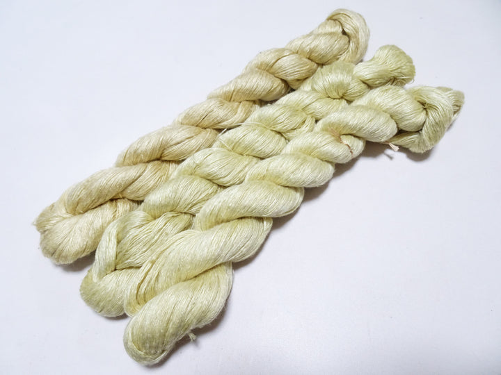 Japanese Vintage Mawata Tsumugi Fine Quality Silk Thread 3sets embroidery & Weave 17063