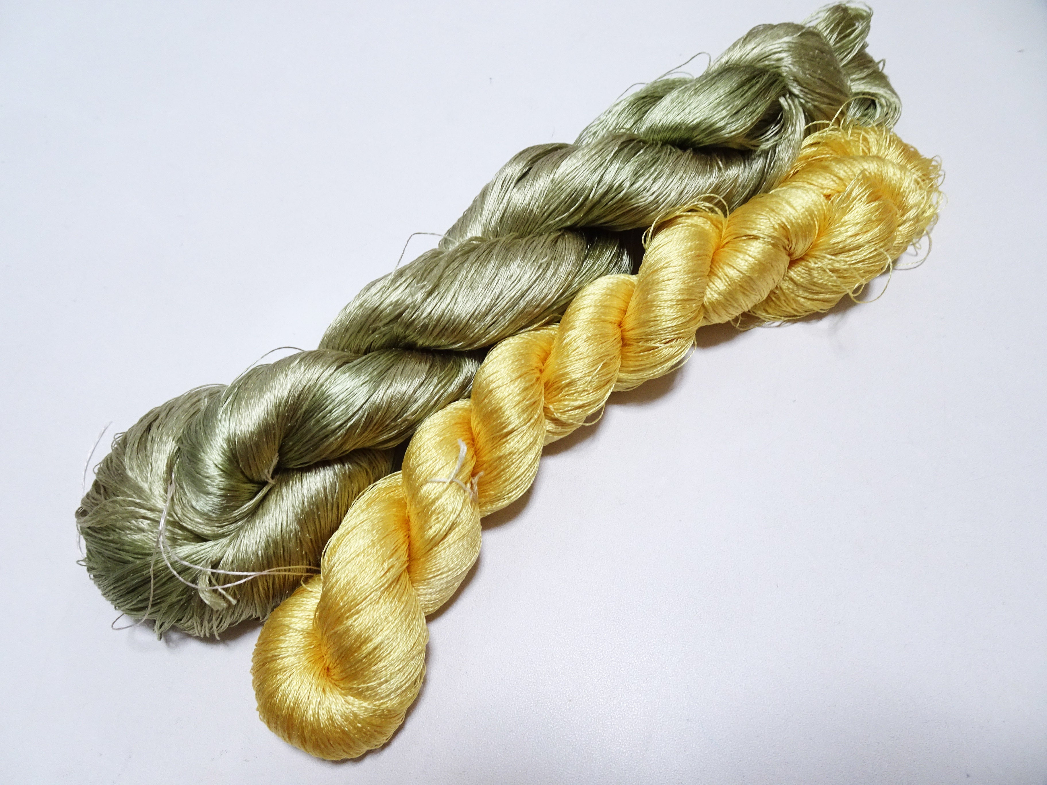 Japanese Vintage Twisted Silk Thread 2sets Embroidery 17239
