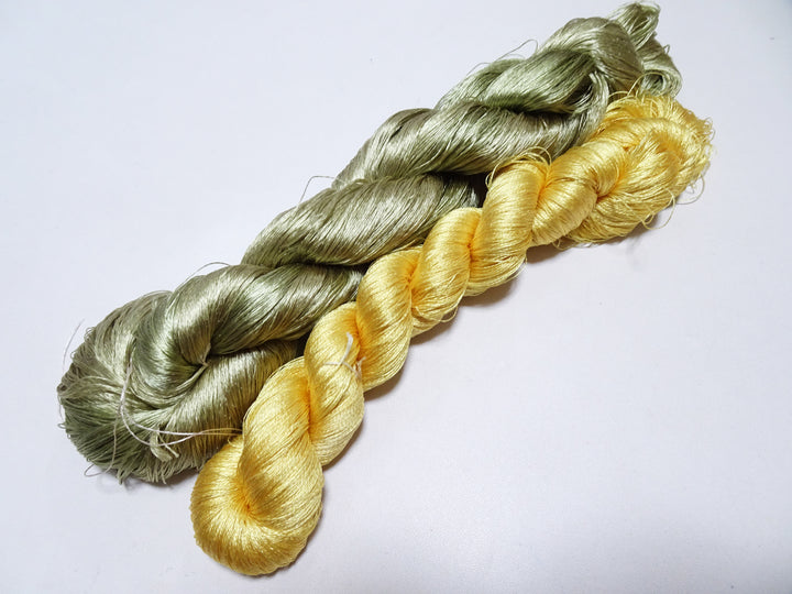 Japanese Vintage Twisted Silk Thread 2sets Embroidery 17239
