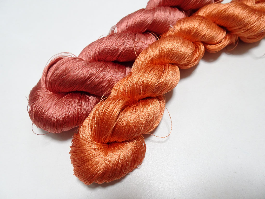 Japanese Vintage Twisted Silk Thread 2sets Embroidery 17382