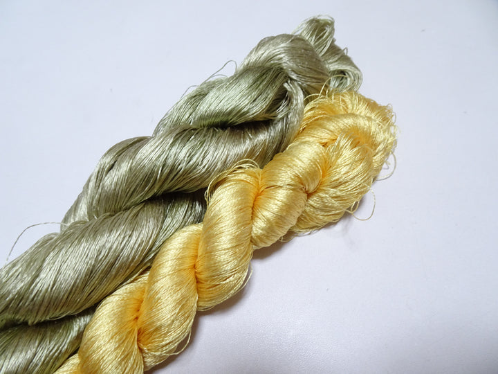 Japanese Vintage Twisted Silk Thread 2sets Embroidery 17239