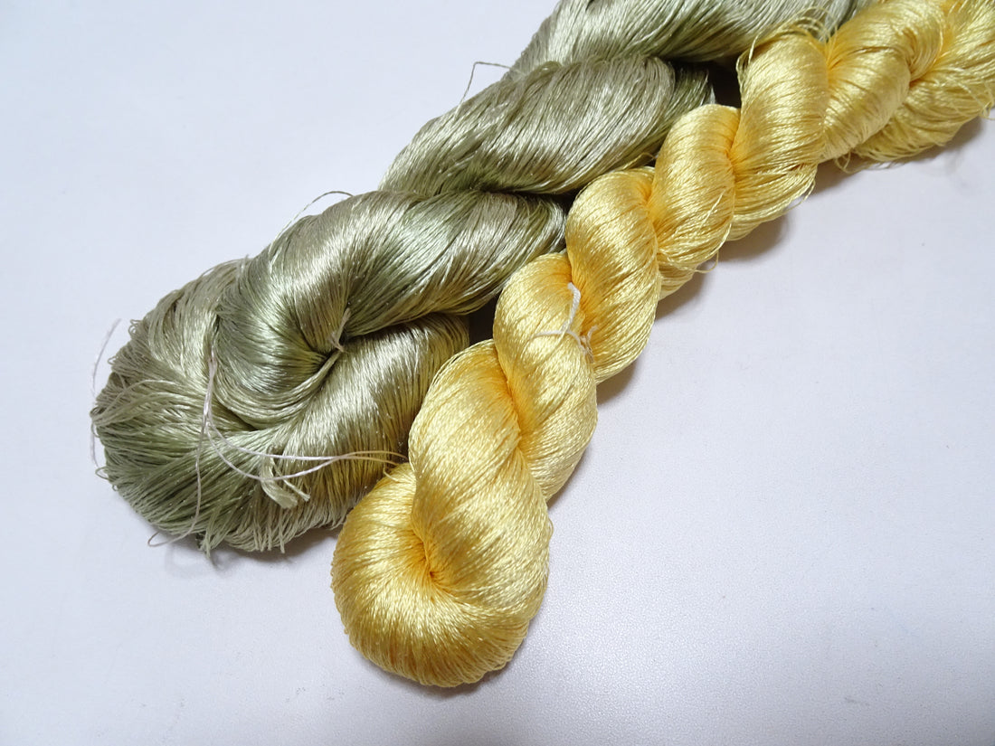 Japanese Vintage Twisted Silk Thread 2sets Embroidery 17239
