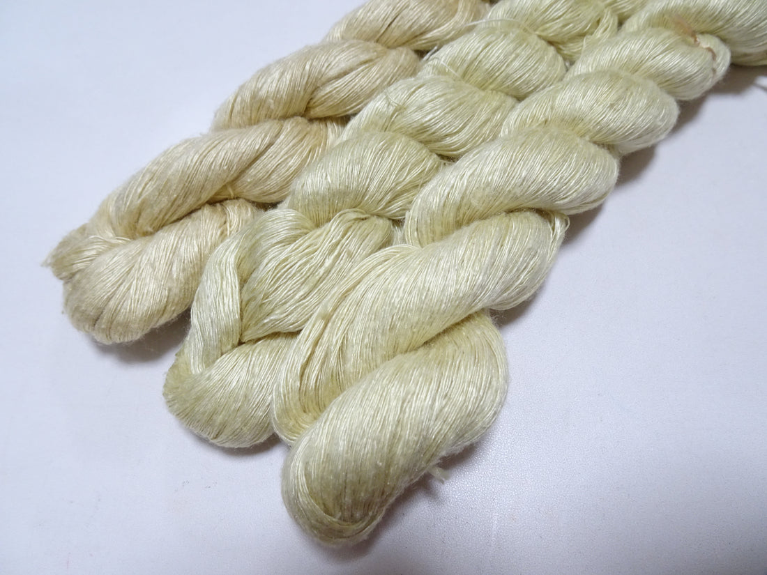 Japanese Vintage Mawata Tsumugi Fine Quality Silk Thread 3sets embroidery & Weave 17063