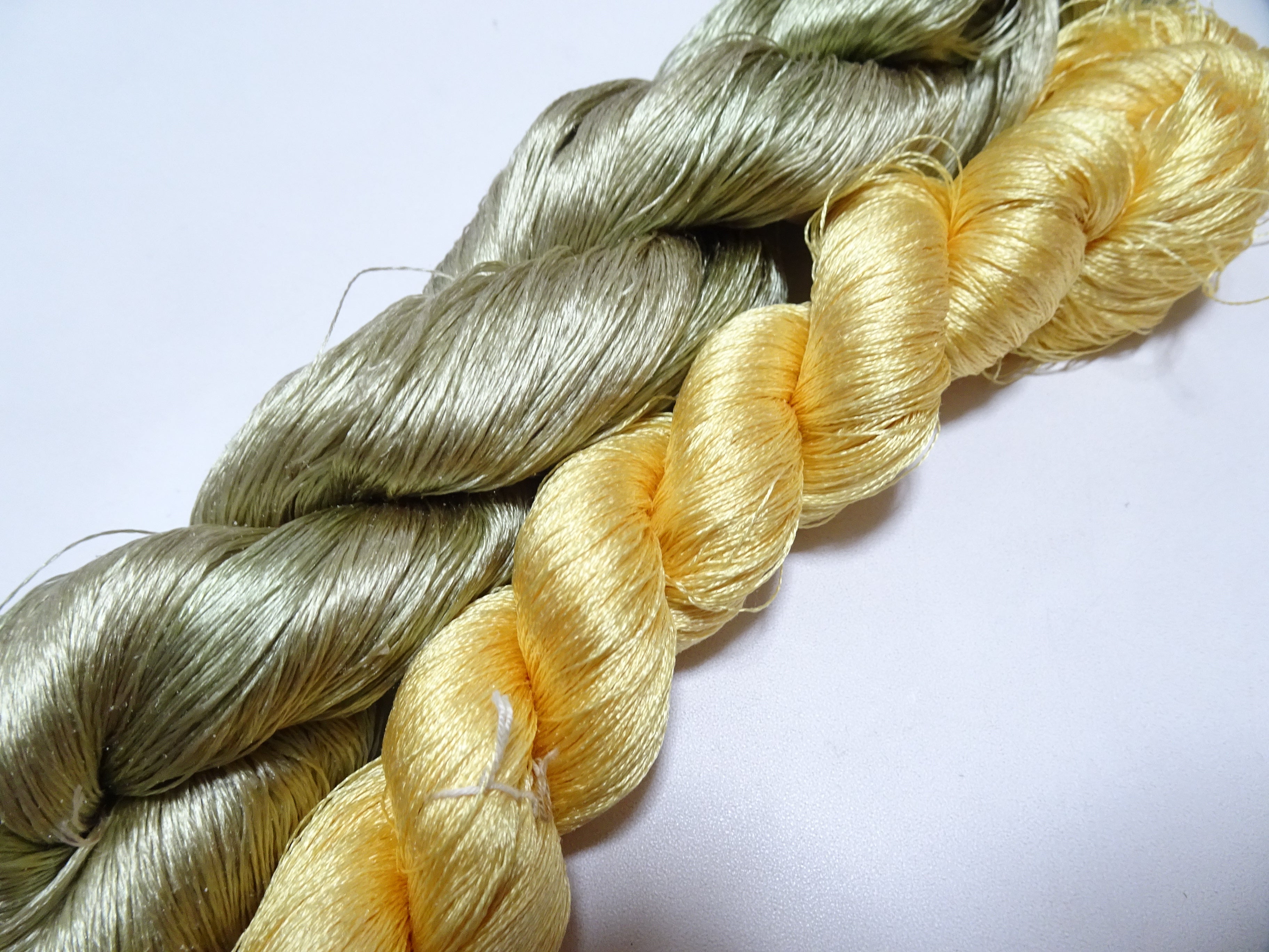Japanese Vintage Twisted Silk Thread 2sets Embroidery 17239