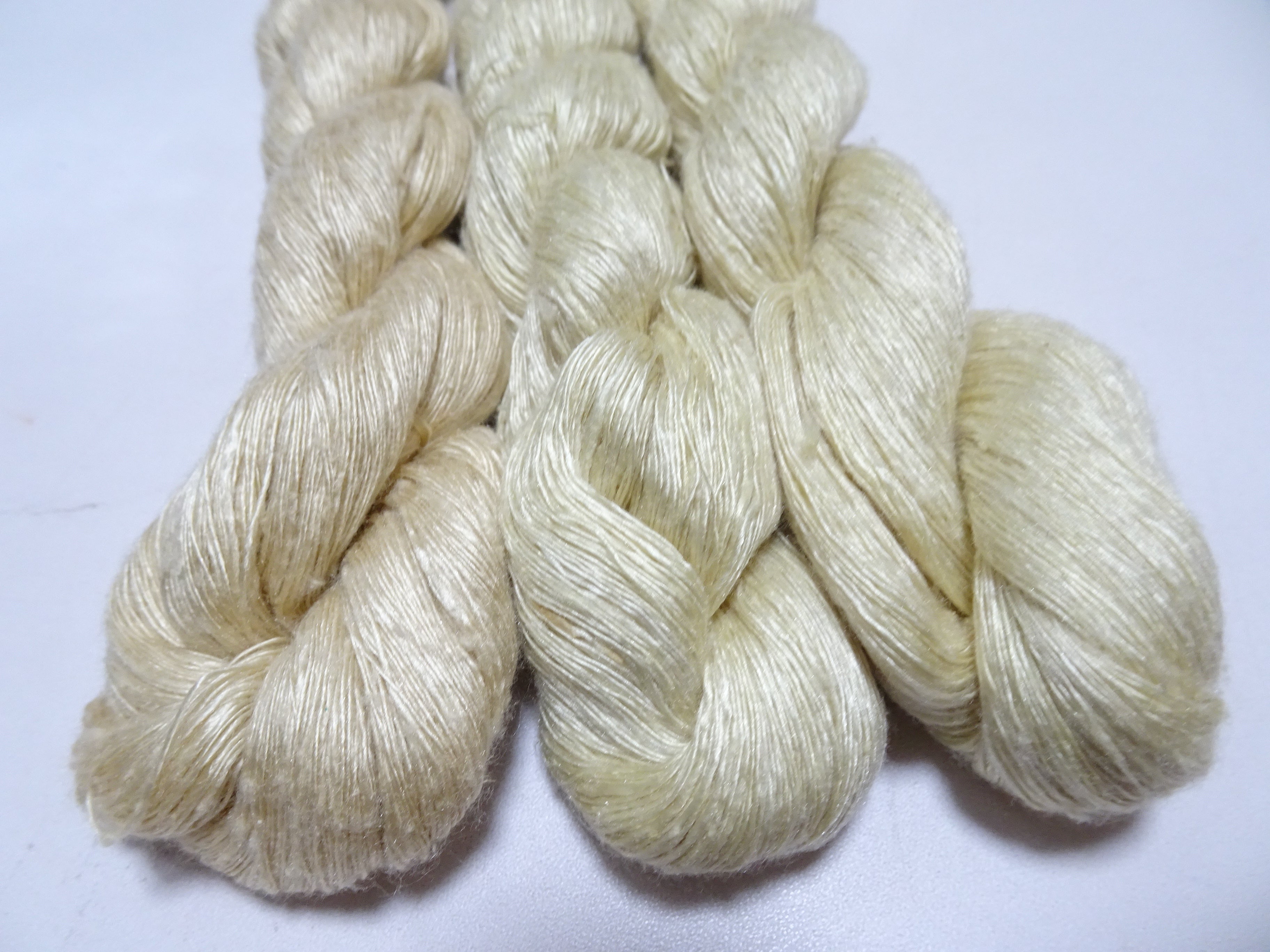 Japanese Vintage Mawata Tsumugi Fine Quality Silk Thread 3sets embroidery & Weave 17063