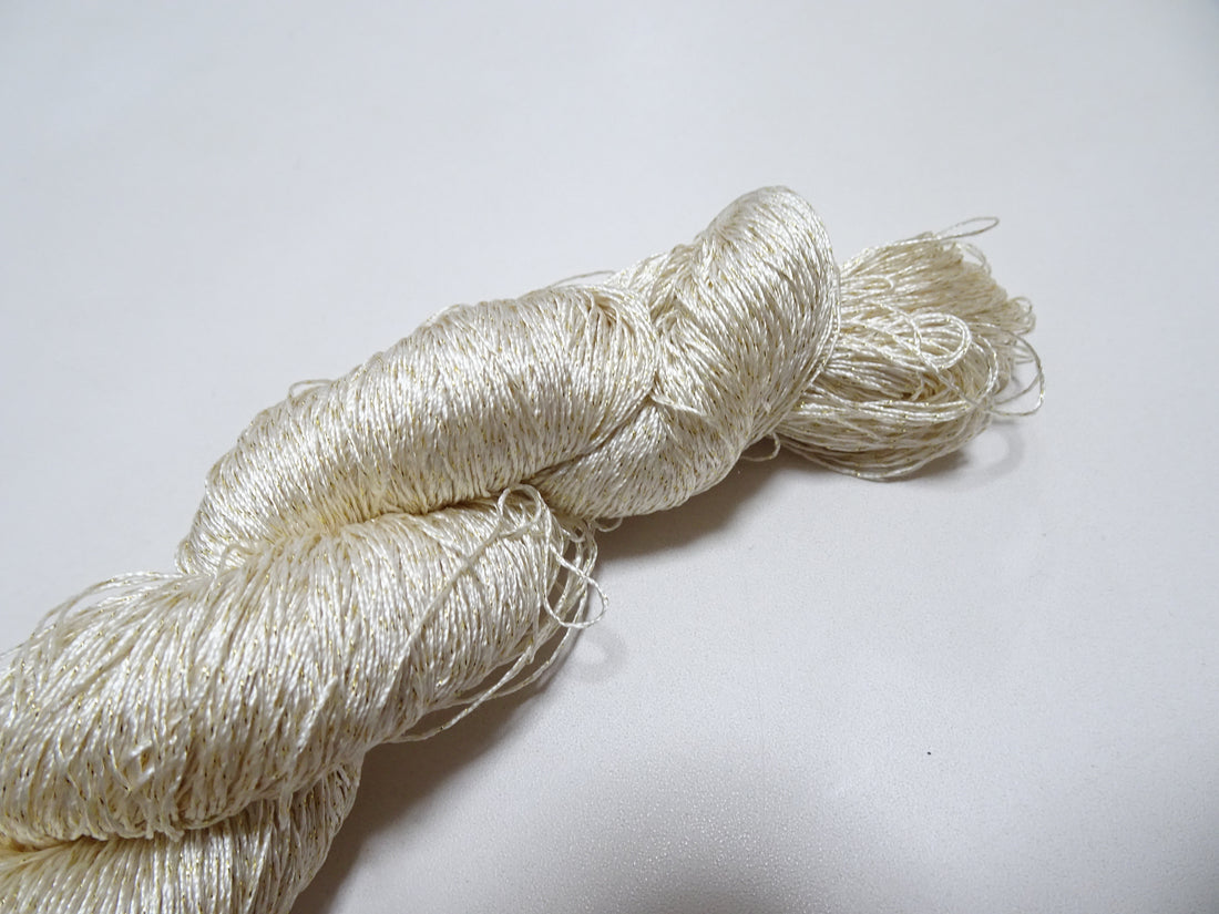 Japanese Vintage High Class Rare Silk Thread Mixture of Gold embroidery 14647