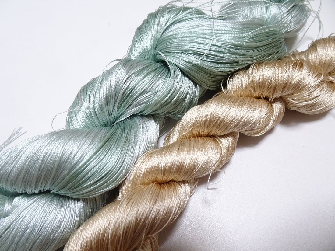Japanese Vintage Twisted Silk Thread 2sets Embroidery 17240