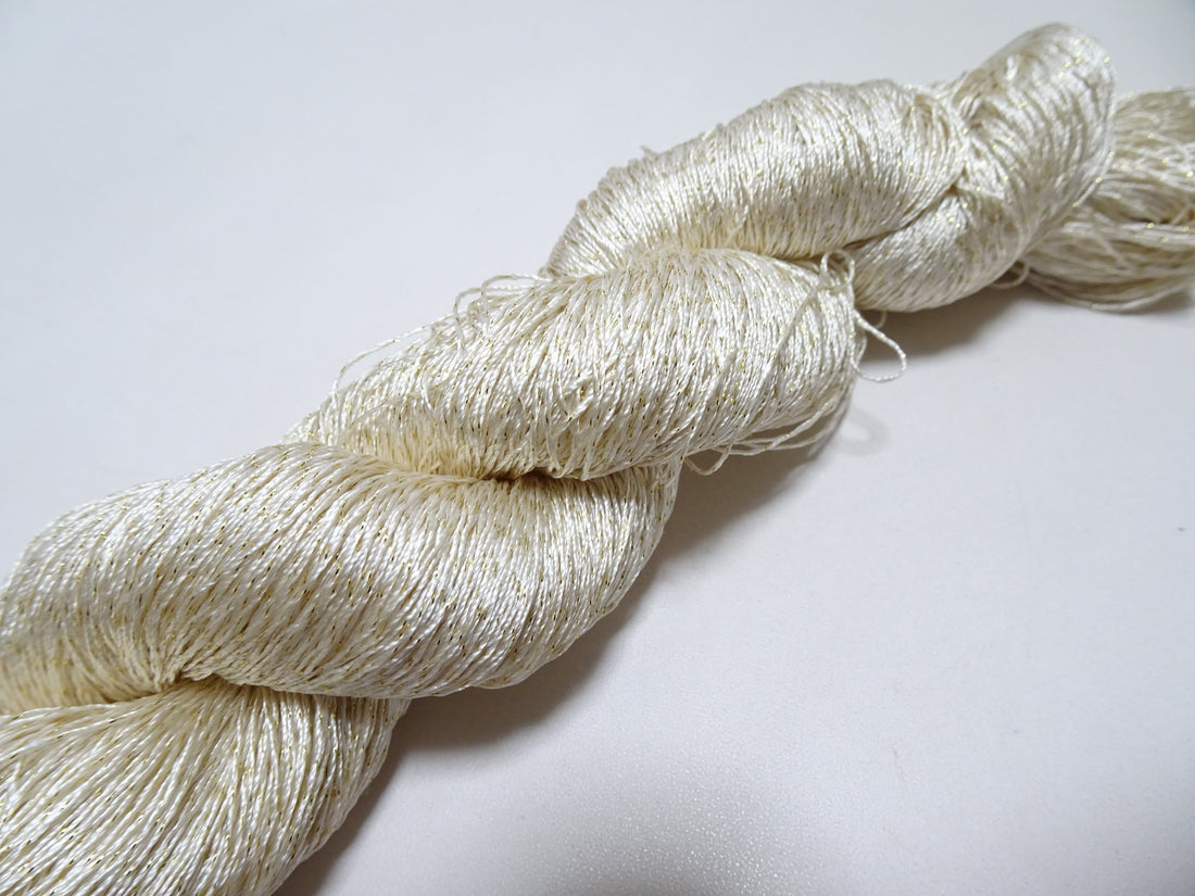 Japanese Vintage High Class Rare Silk Thread Mixture of Gold embroidery 14647