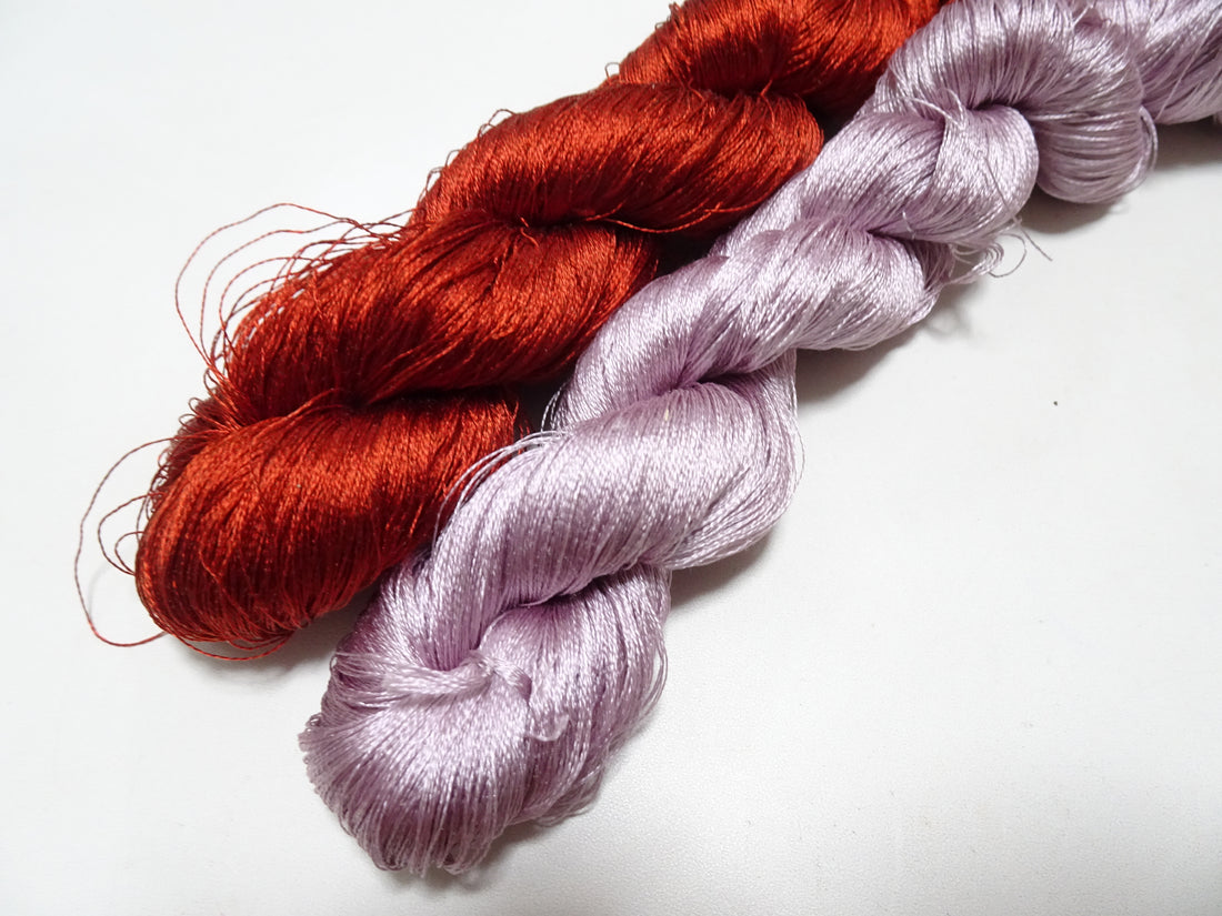 Japanese Vintage Twisted Silk Thread 2sets Embroidery 17385