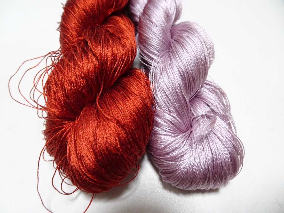 Japanese Vintage Twisted Silk Thread 2sets Embroidery 17385