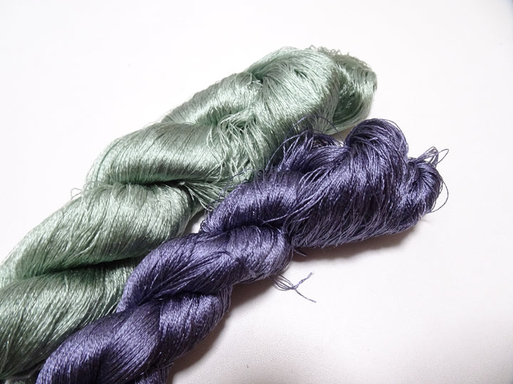 Japanese Vintage Twisted Silk Thread 2sets Embroidery 17243