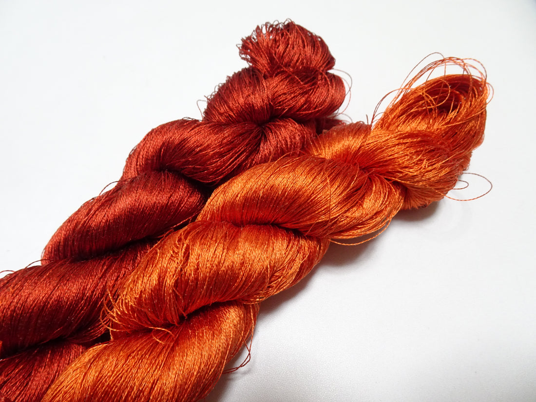 Japanese Vintage Twisted Silk Thread 2sets Embroidery 17387