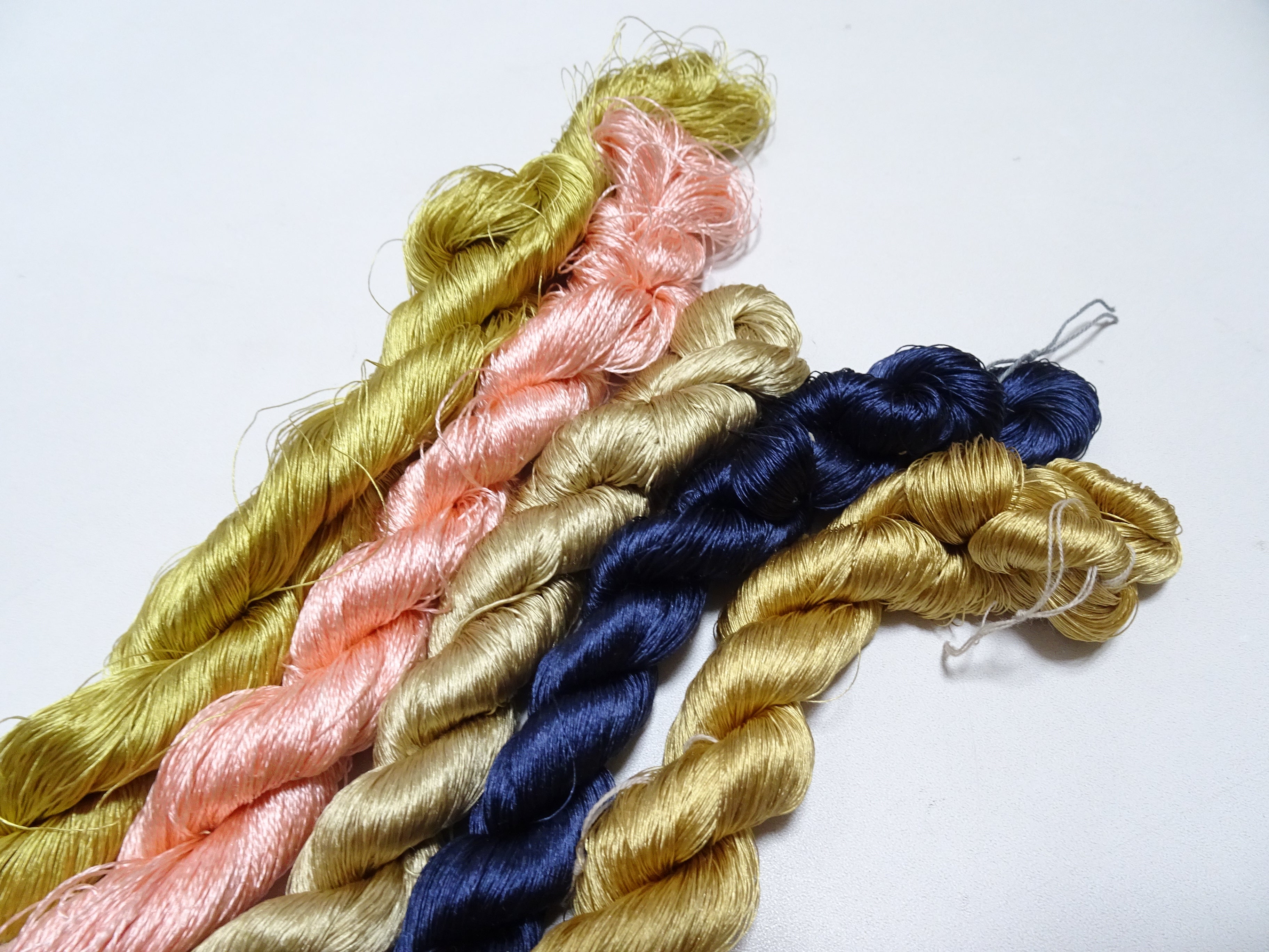 Japanese Vintage Silk Thread 5sets Embroidery 19534