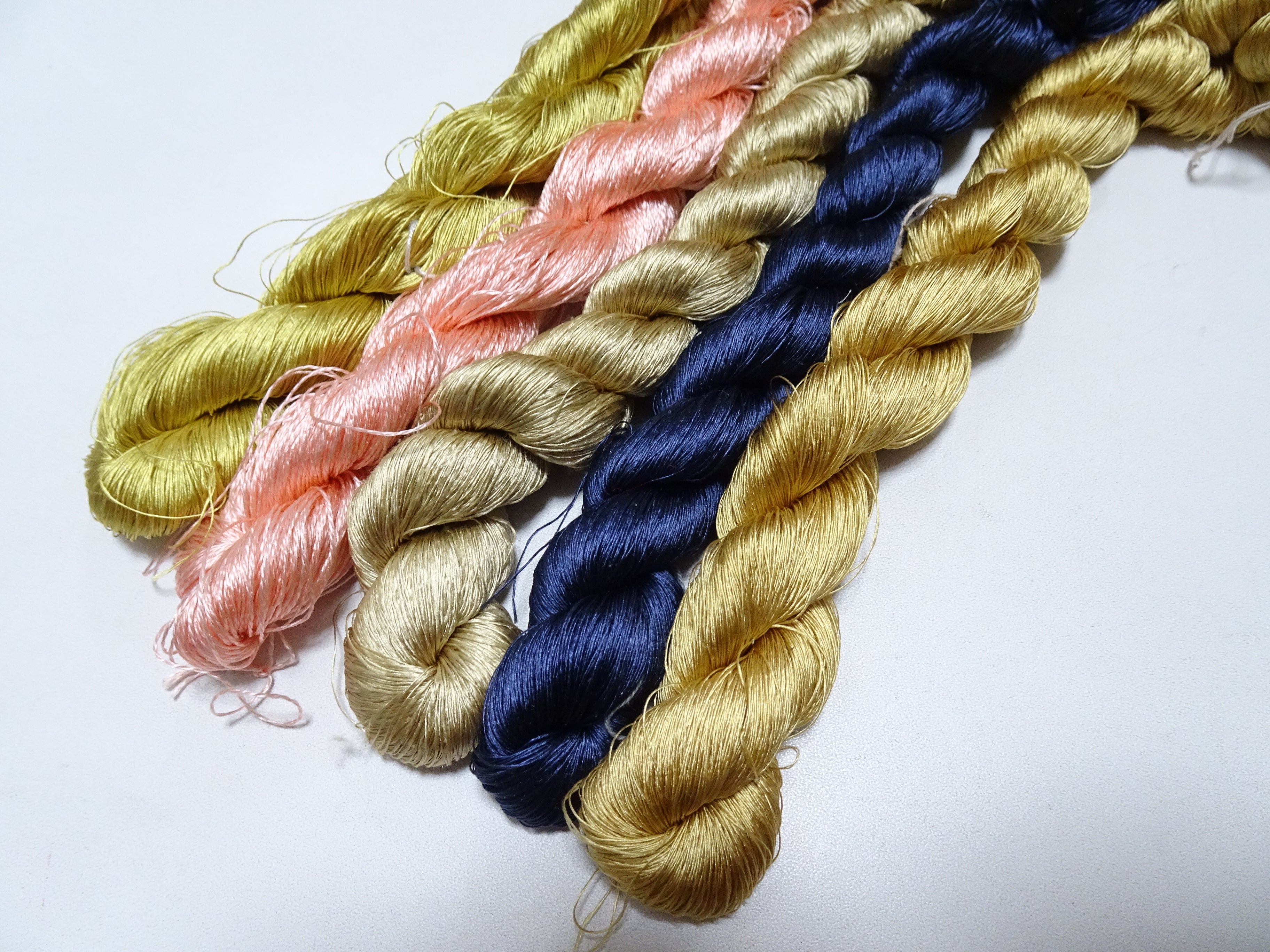 Japanese Vintage Silk Thread 5sets Embroidery 19534