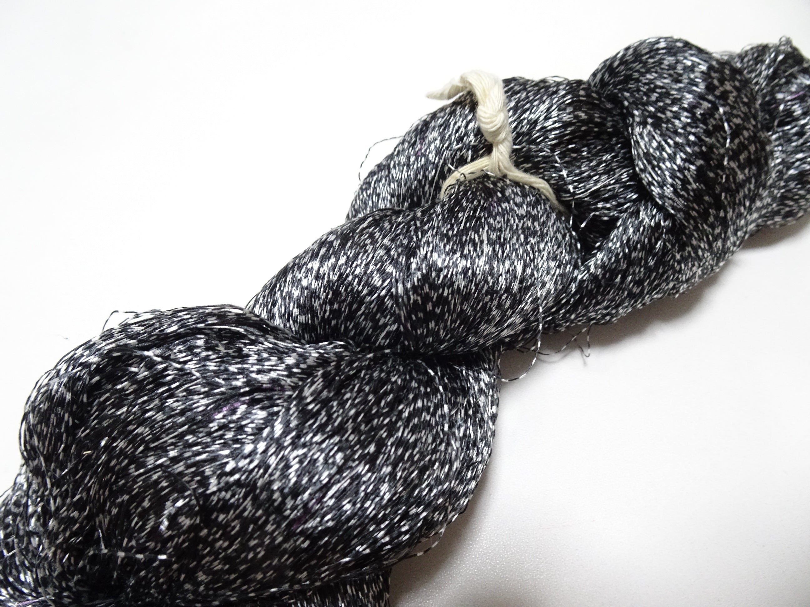 Japanese Vintage Super Rare Mud Dyeing Kasuri loose Twisted Silk Thread Embroidery & weave 13624