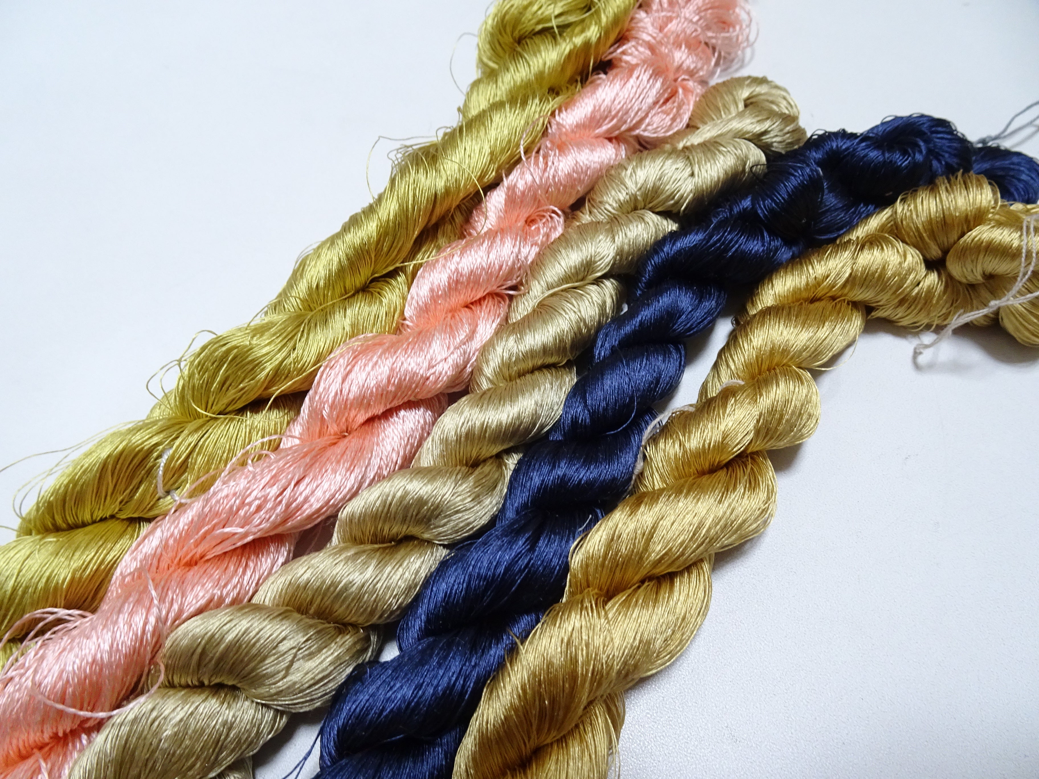 Japanese Vintage Silk Thread 5sets Embroidery 19534