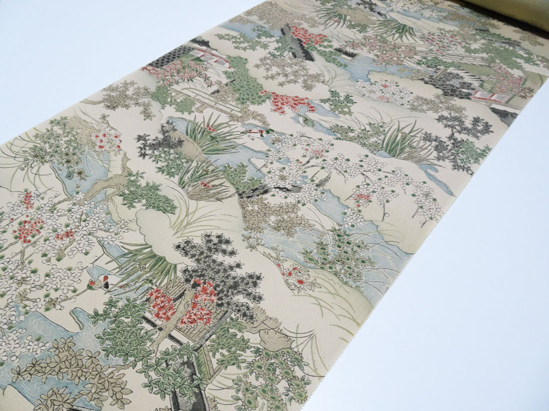 Japanese Vintage Rare Showa-Era Dyed Sample Fabric Bolt 14008