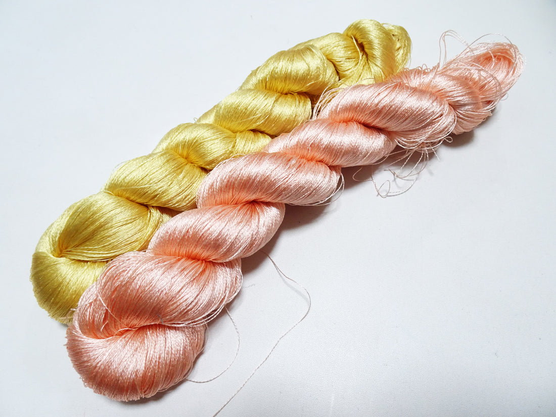 Japanese Vintage Twisted Silk Thread 2sets Embroidery 17388