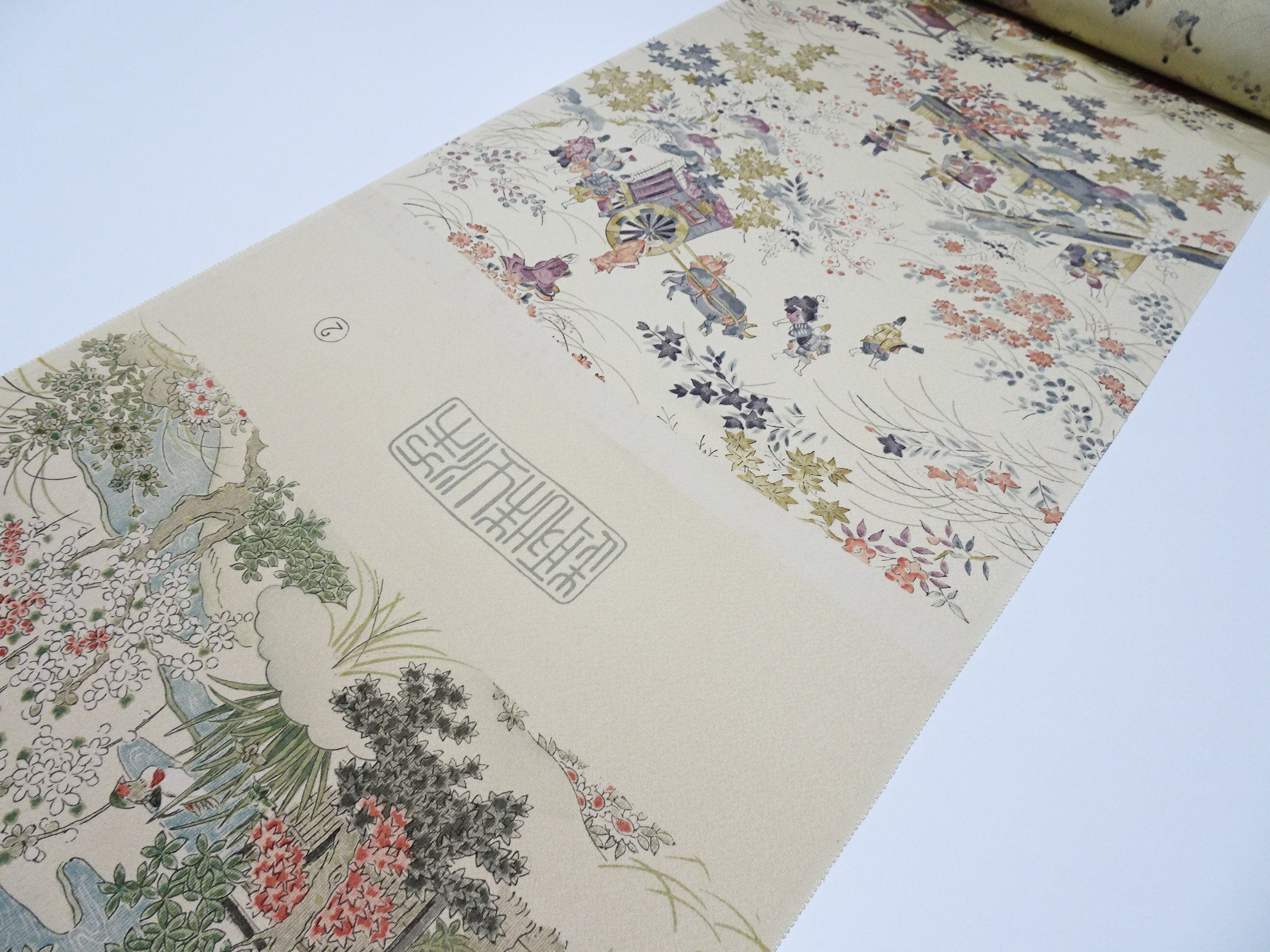 Japanese Vintage Rare Showa-Era Dyed Sample Fabric Bolt 14008