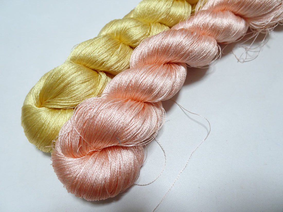 Japanese Vintage Twisted Silk Thread 2sets Embroidery 17388