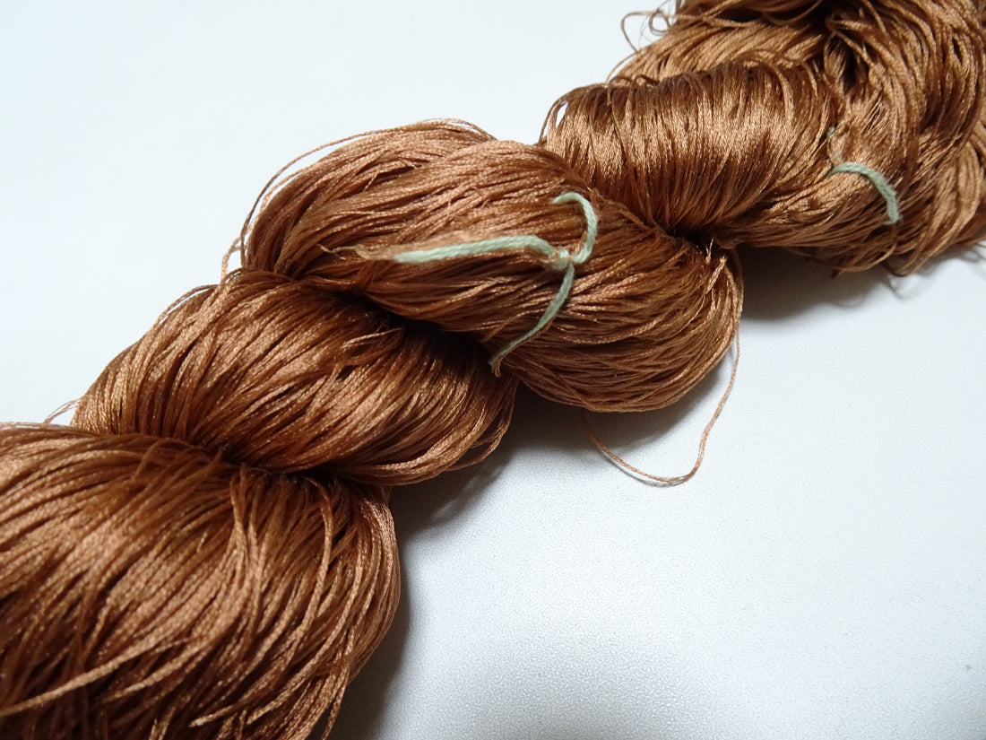 Japanese Vintage 6 Loose-Twist Silk Threads 19363