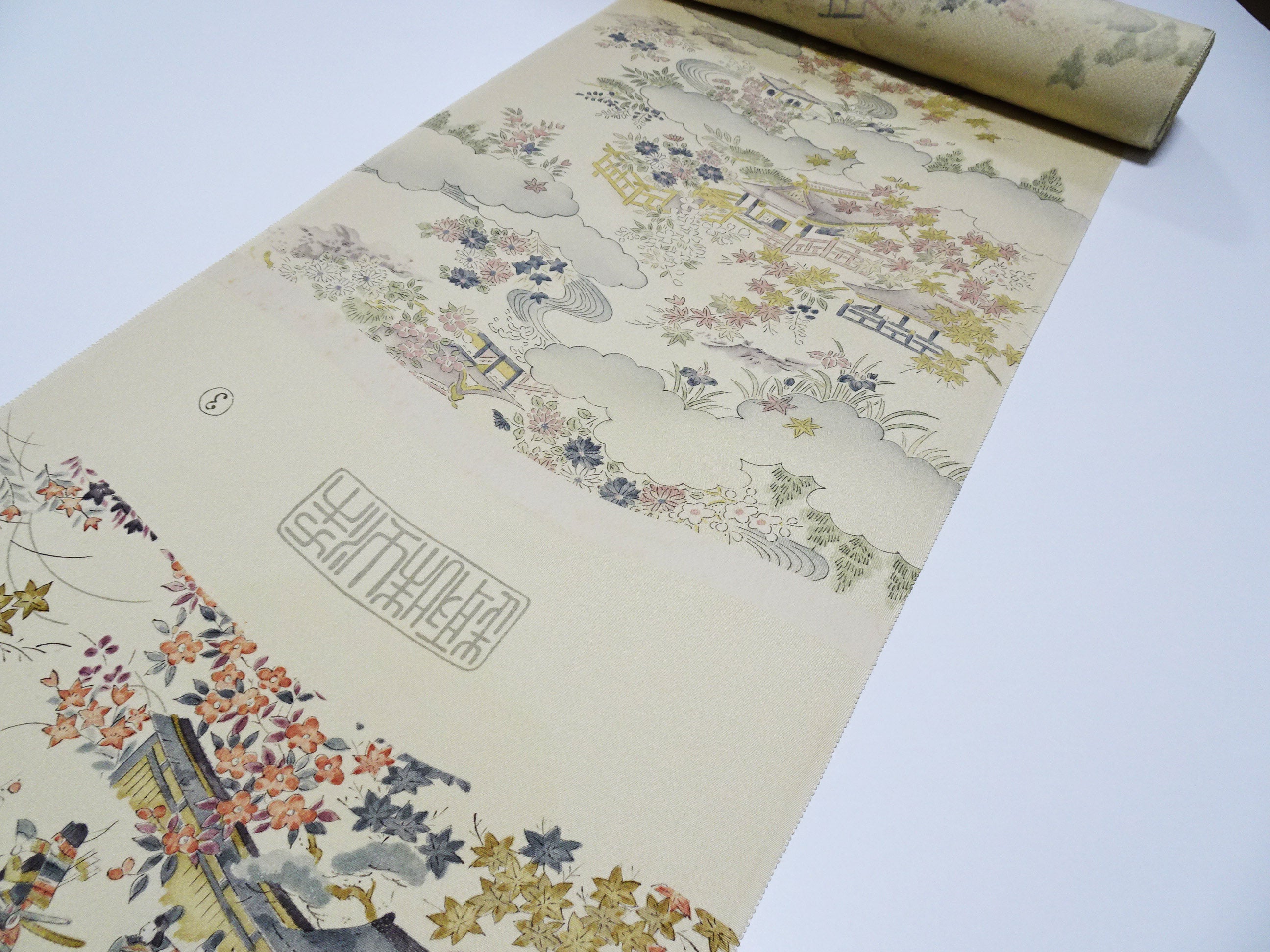 Japanese Vintage Rare Showa-Era Dyed Sample Fabric Bolt 14008