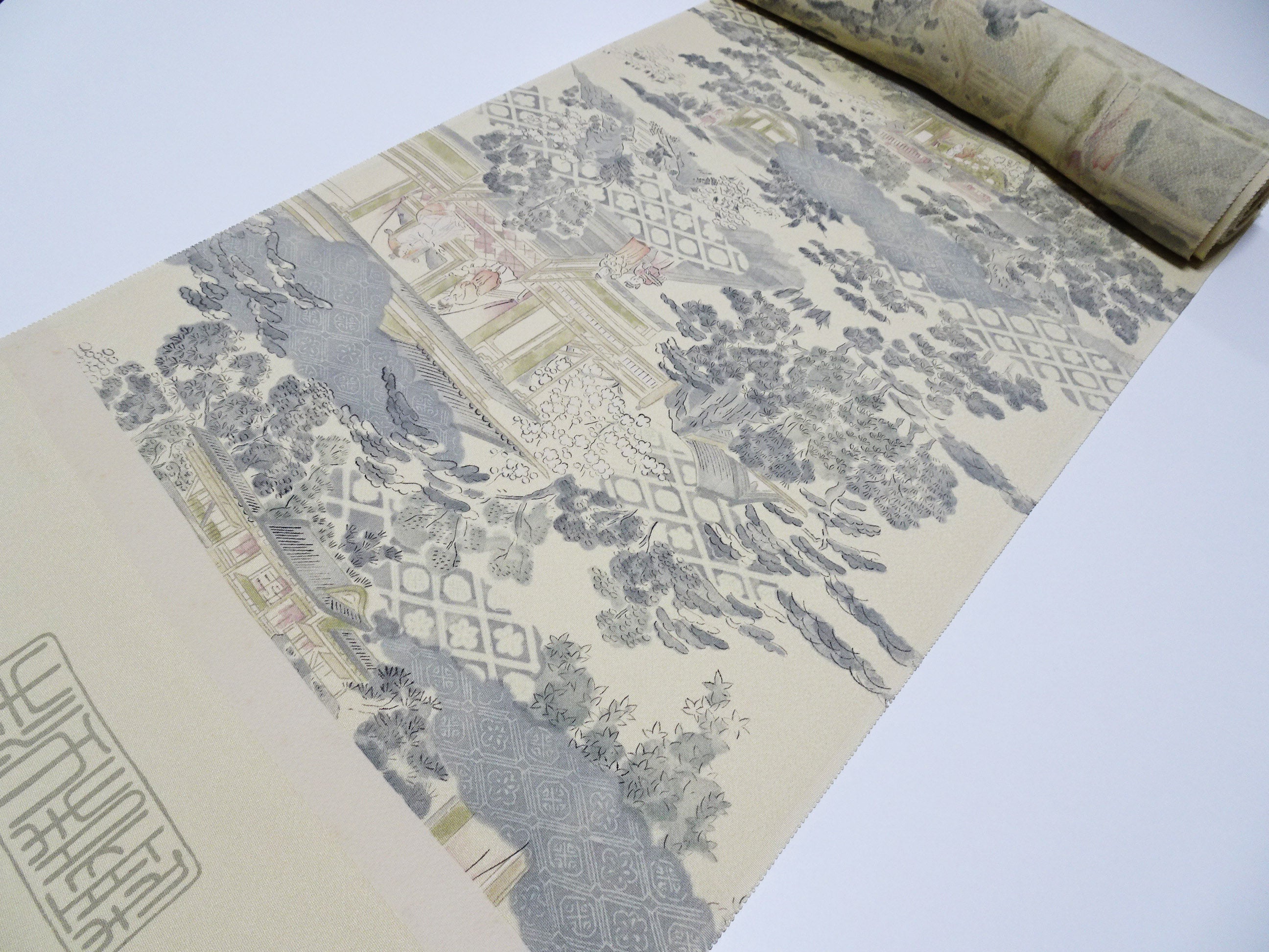 Japanese Vintage Rare Showa-Era Dyed Sample Fabric Bolt 14008