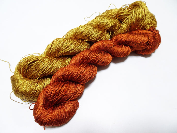 Japanese Vintage Strong Twisted Silk Thread 2sets Embroidery & Weaving 16147