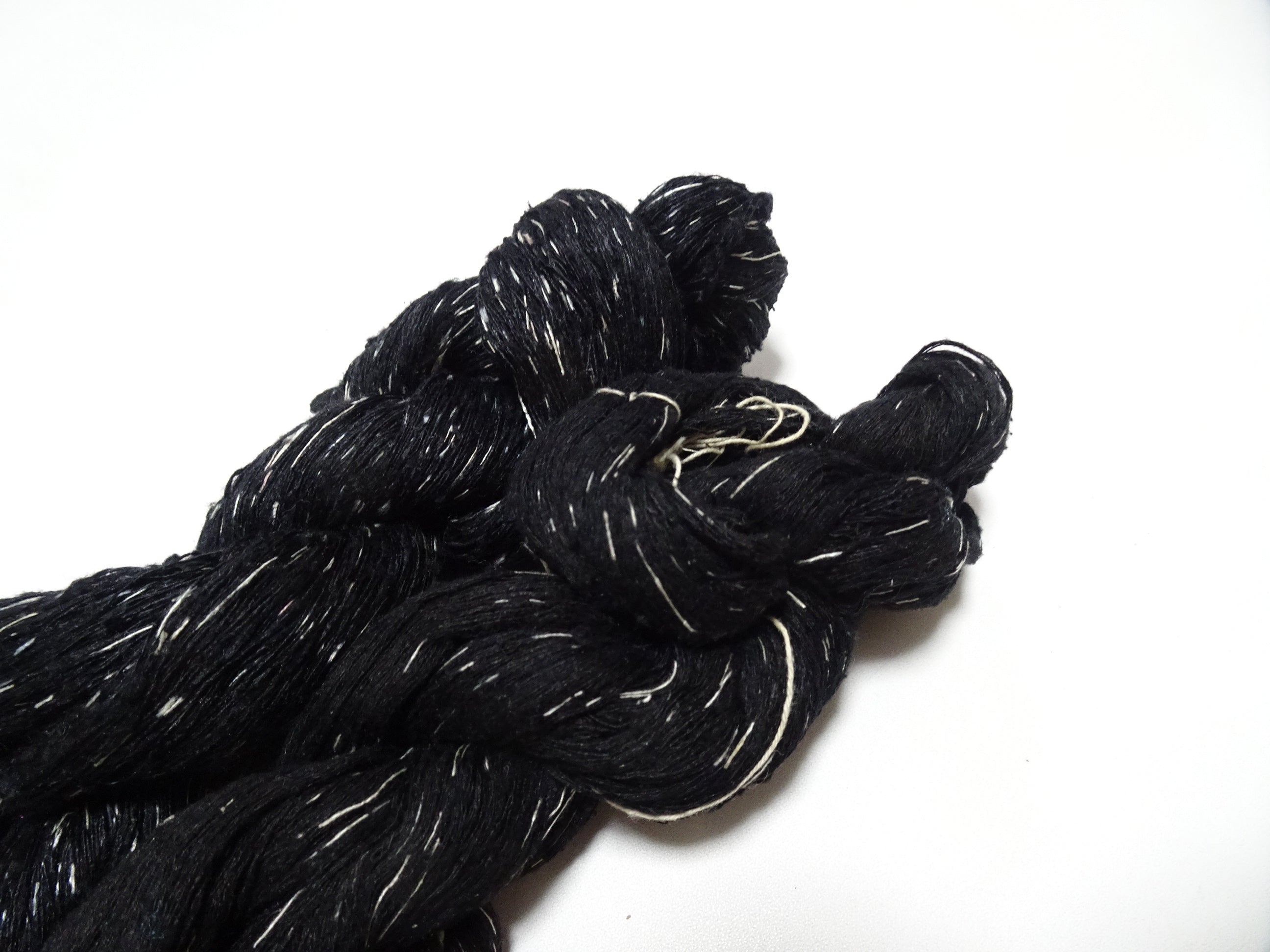 Japanese Vintage Super Rare Mud Dyeing Kasuri loose Twisted Silk Thread 2sets Embroidery & weave 13626