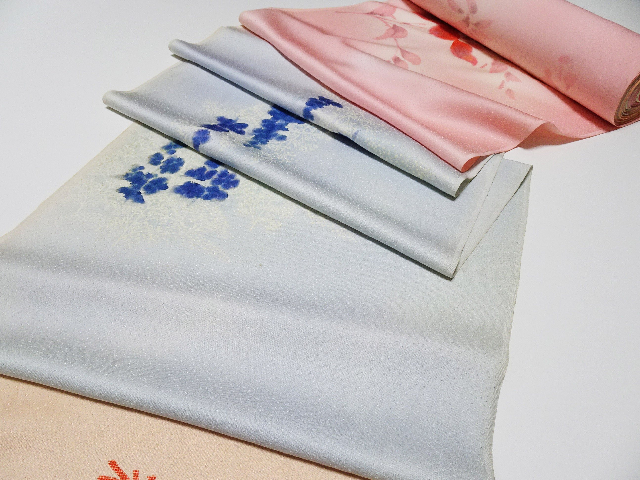 Japanese Vintage Rare Showa-Era Dyed Sample Fabric Bolt 14009