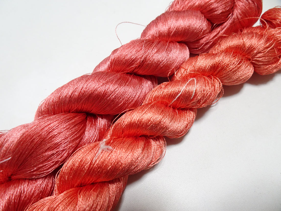 Japanese Vintage Twisted Silk Thread 2sets Embroidery 17389