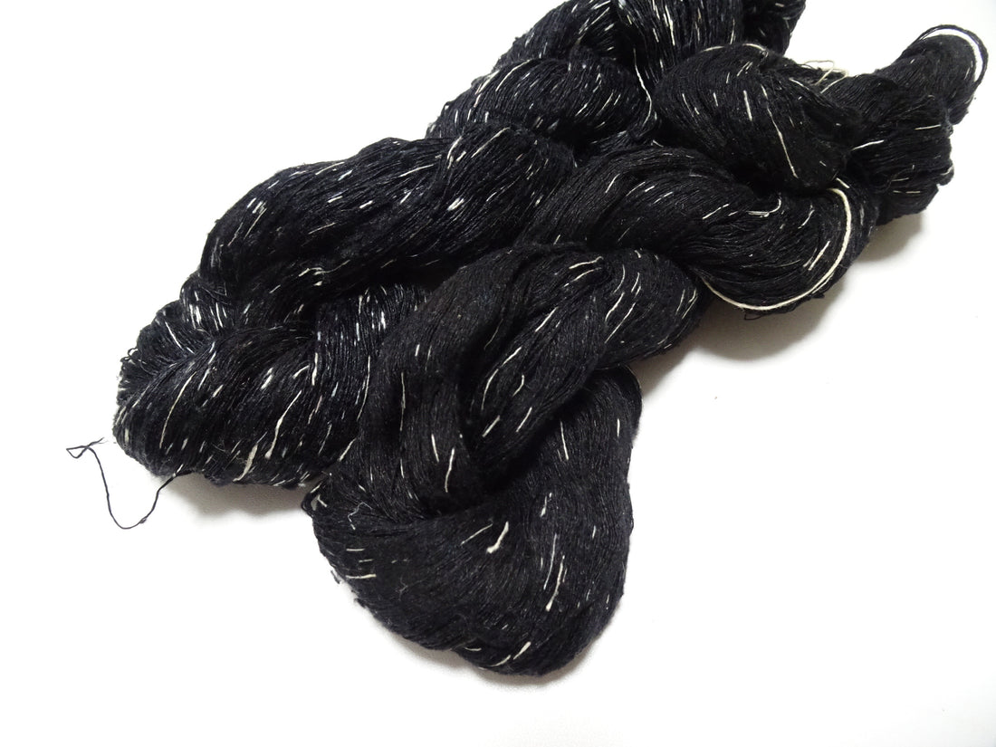 Japanese Vintage Super Rare Mud Dyeing Kasuri loose Twisted Silk Thread 2sets Embroidery & weave 13626